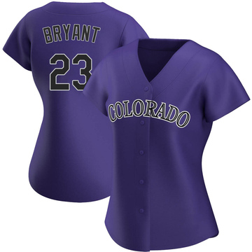 Authentic Kris Bryant Women's Colorado Rockies Purple Alternate Jersey