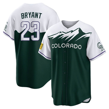 Replica Kris Bryant Youth Colorado Rockies Green 2022 City Connect Jersey